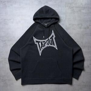 Y2K Grey Tapout Grunge Skater Baggy Hoodie